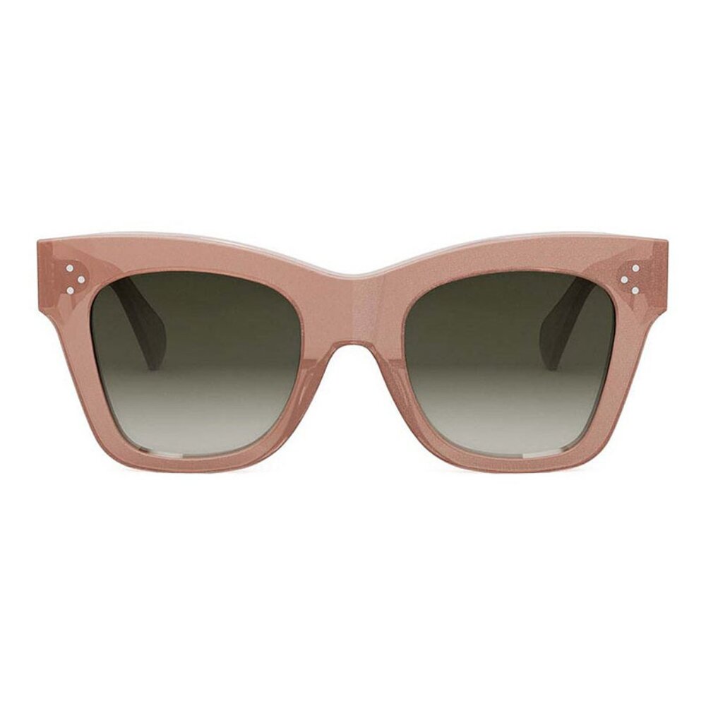 NEW CELINE WOMEN CAT EYE SUNGLASSES CELINE CL4004IN 74F PINK BROWN EYEWEAR - Picture 2 of 3